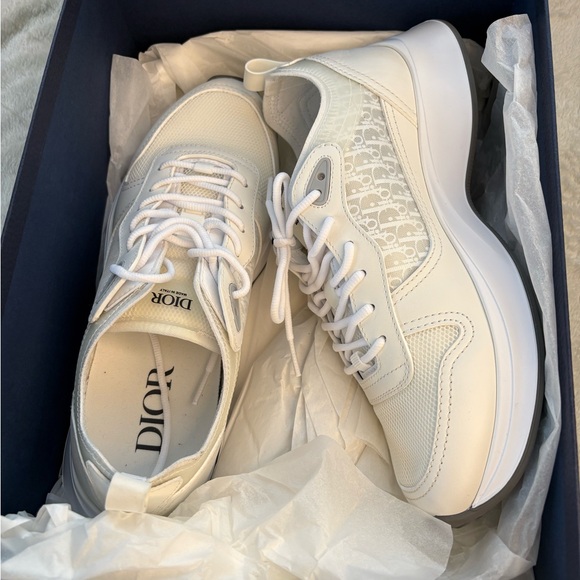 Mint Christian Dior B25  White Technical Mesh Men Sneakers luxury - Picture 4 of 16